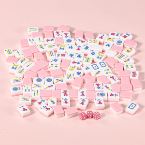 4 jugadores capa personalizada American Mahjong Tiles Pink Mahjong Set American - Product Image 4