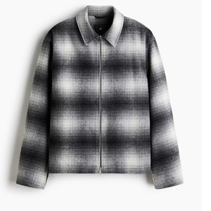 Camisa de Hombre de Corte Regular, Mezcla de Lana, Tejido de Primera Calidad, Cálida, Duradera, Chaqueta Casual con Botones - Product Image 1