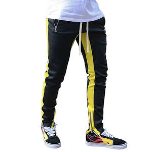 M & F กางเกงวอร์มแฟชั่นแนวสตรีทจ็อกเกอร์กางเกงลำลองมีซิปสำหรับผู้ชาย - Product Image 4