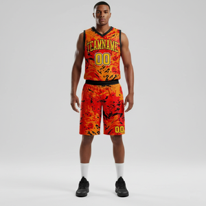 Uniforme de Baloncesto para Adultos con Logotipo y Número Personalizados |   Pantalones Cortos de Baloncesto Transpirables Estampados, Fabricante Mayorista OEM - Product Image 1