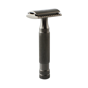 Rasoir de sécurité à double tranchant, manche en acier inoxydable, pour usage en salon de coiffure, outil de rasage du visage pour homme - Product Image 4