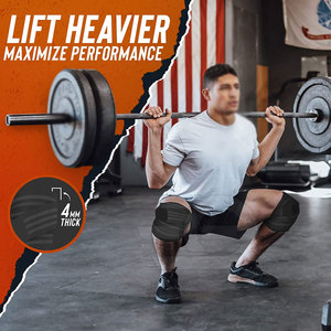 แผ่นรองเข่าป้องกันพร้อมสายรัดปรับได้สำหรับกีฬาบาสเกตบอลวอลเลย์บอลปั่นจักรยานสเก็ตบอร์ดความปลอดภัยกลางแจ้ง - Product Image 5