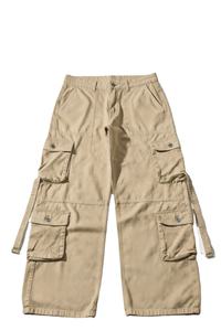 Jeans cargo baggy pour hommes personnalisables en gros - Pantalons en denim coupe ample avec options multicolores et service OEM - Product Image 4