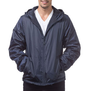 Chaqueta Cortavientos Impermeable de Alta Calidad, 100% Nailon, con Bolsillos con Cremallera, Chaqueta con Capucha para Hombre, Personalizable - Product Image 1