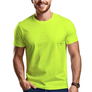 Camisetas de Cuello Redondo para Hombre, Color Sólido, Impresión Personalizada, 100% Algodón, Ropa de Verano de Alta Calidad, Corte Regular, Manga Corta, Transpirable - Product Image 2