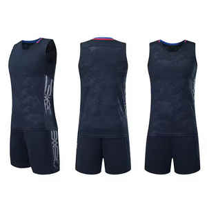 Venta directa de fábrica Último diseño Uniforme de voleibol Ropa de práctica Sublimación de color sólido Camiseta de voleibol para hombres - Product Image 1