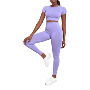 ชุดกีฬาสุดเซ็กซี่สำหรับผู้หญิงชุดเล่นโยคะฟิตเนสชุดเล่นกีฬา5ชิ้นโลโก้ได้ตามต้องการ - Product Image 4