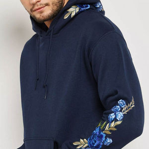 High Quality Customized Men's Pullover Embroidery <b>Hoodie</b> Wholesale Printed Cotton <b>Polyester</b> <b>Hoodie</b> with Embroidered Techniques - Product Image 3