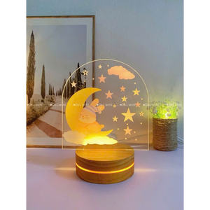 Cadre photo en acrylique LED 3D artisanal pour mère, léger, vintage, imprimé en relief/letterpress, décoration de table, cadeau du 8 mars - Product Image 5