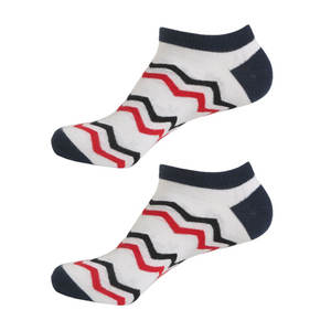 Calcetines tobilleros cortos de algodón para hombre y mujer, Calcetines Bajos Acolchados transpirables con ventilación en blanco y negro al por mayor de fábrica - Product Image 6