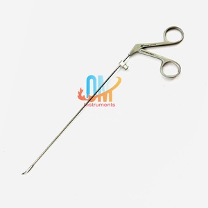 Pinzas microquirúrgicas laringeas ENT 45 con mandíbula en forma de corazón izquierda, sólidas, de 22 cm, de acero inoxidable, autoclavables, reutilizables, para cirugía de precisión del laringe - Product Image 5