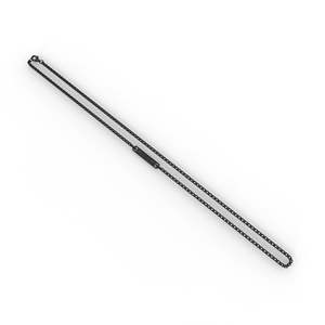 สร้อยคอแบบมินิมอล Danta Gems ชุบทอง 18K พร้อมสายแบบกล่อง สีเงิน-ดำ ทำจากโลหะผสมสังกะสี ไม่มีประดับเพชร เหมาะสำหรับใส่ทุกวัน ของขวัญสำหรับทุกเพศทุกวัย เหมาะสำหรับโอกาสต่างๆ - Product Image 6