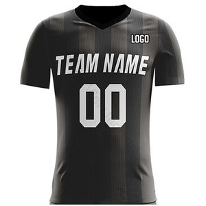 เสื้อฟุตบอลแบบยูนิเซ็กซ์สำหรับกีฬา  สามารถสกรีนโลโก้และหมายเลขได้  ผลิตจากโพลีเอสเตอร์ 100% แห้งเร็ว สำหรับทีมผู้ใหญ่ - Product Image 1