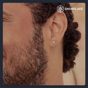 NOVAMART Fine GRA Certified D VVS1 Moissanite Stud <b>Earrings</b> <b>for</b> <b>Men</b> 0.3-1 Ct Round Radiant Sterling <b>Silver</b> Screw Back Wholesale - Product Image 2