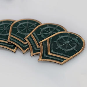 Bullion Handmade Embroidered Dress Badge Wholesale Uniform Rank Patches Accessory - Product Image 4