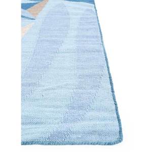 โอเรนดา บลู พรมขนสัตว์ทอแบบแบน DW-224 สำหรับตกแต่งห้องนั่งเล่นในบ้าน พรมทางเดินรูปทรงสี่เหลี่ยมผืนผ้าลายนามธรรม - Product Image 4