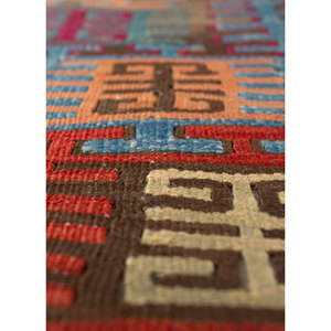 Alfombras Clásicas Persas Nayaab de Lana, Tejido Plano Rojo Naranja, Alfombra Geométrica de Yute, Suave, Tradicional, para Hogar y Adolescentes - Product Image 3