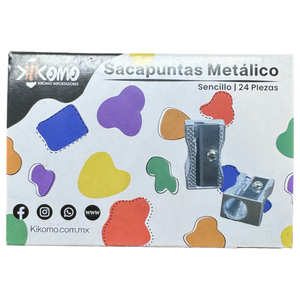 Temperino per matite in metallo, piccolo ed economico - Product Image 1