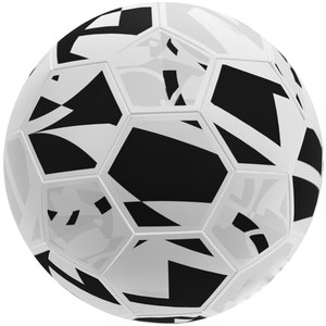 Balón de Fútbol Híbrido Blanco y Negro de Alta Calidad, Cosido a Mano, 32 Paneles, Logotipo Personalizado, para Competencia y Entrenamiento, Hecho en Pakistán - Product Image 3