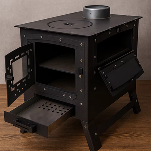 Poêle de caravane Dorello Villa moderne en aluminium écologique avec four latéral – Solution de chauffage - Product Image 1