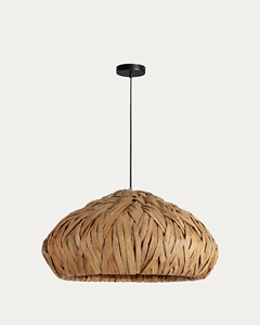 Scandinvian Thiết Kế Handwoven Hình Chữ Nhật Đèn Bóng Râm <span class=keywords><strong>Loose</strong></span> Weave Nước Hyacinth Rơm Thanh Lịch Dệt Treo Cho Nội Thất Bán Buôn - Product Image 4