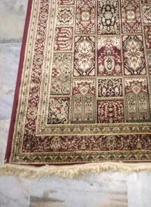 Nouvelle arrivée de tapis en soie de coton à poils hauts avec motif brodé pour la chambre à coucher et le salon disponible au prix de gros - Product Image 5