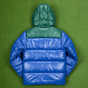 Chaqueta Bomber de Poliéster para Hombre, Talla Grande, Resistente al Viento e Impermeable, con Bloques de Color y Logotipo Bordado Personalizado - Product Image 6