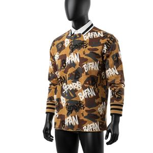 Camiseta de <span class=keywords><strong>Rugby</strong></span> para Hombre, Tejido Interlock de Polialgodón GSM, Marrón y Negro, Sublimación Completa, Logotipo Personalizado, Camiseta de <span class=keywords><strong>Rugby</strong></span> para Hombre para Camisetas <span class=keywords><strong>Polo</strong></span> - Product Image 4