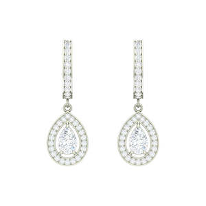 Boucles d'oreilles pendantes en argent sterling 925 de qualité supérieure pour femmes et filles, accessoire de mode - Product Image 1