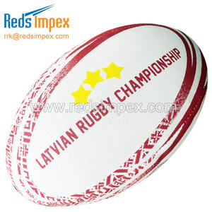 ลูกบอลรักบี้คุณภาพพรีเมียม ผลิตจากยางสังเคราะห์  รับทำโลโก้ตามสั่ง  ประสิทธิภาพระดับการแข่งขัน ทนทานและใช้งานได้ยาวนาน - Product Image 2