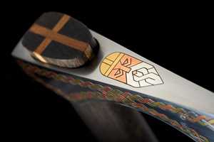 Rìu Celtic cao cấp. Viking phong cách râu lưỡi với chiến binh thiết kế trận chiến rìu Inlay dây Vật liệu: bạc, đồng, và đồng thau. - Product Image 4