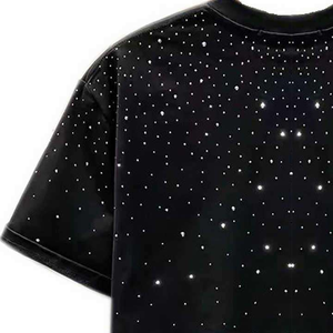 Camiseta con Pedrería para Hombre, Ropa Urbana de Lujo, Camiseta Personalizada con Pedrería, Diseño Brillante de Algodón Premium - Product Image 2