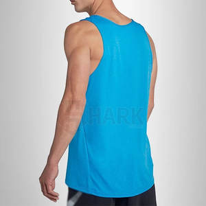 Camiseta Deportiva Personalizada para Hombre, Transpirable, de Algodón/Fibra de Bambú, Ropa de Gimnasio con Estilo Casual de Punto, 240g - Product Image 2