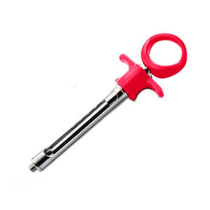 Jeringa autoaspirante de aspiración Dental de alta calidad, mango de acero de 1,8 ml, instrumentos quirúrgicos dentales de precisión, reutilizable, Rojo - Product Image 5