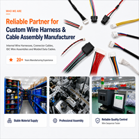Arnés de Cables Trenzados Personalizado de 4 Pares con Conectores Negros para Comunicación de Control Industrial OEM