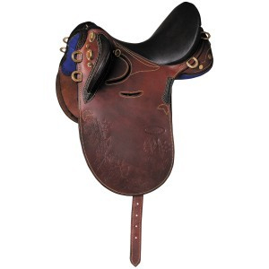 Cómodo sillín de caballo de cuero duradero Premium Western Riding Saddle con asiento acolchado y estribos ajustables para jinetes - Product Image 6