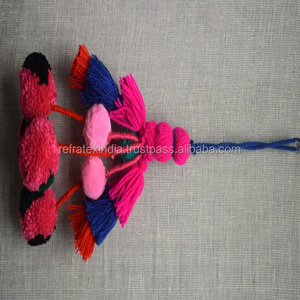 Borla de pompón personalizada, suministro al por mayor de la India a buen precio, novedad - Product Image 3