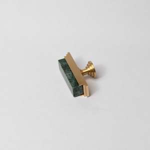 Perilla de Cajón de Mármol de Color Verde con Marco de Latón, Herraje Decorativo para Muebles de Gabinete, Elegante y Lujoso, Venta al por Mayor - Product Image 5