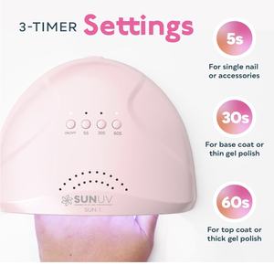 Luz UV para Uñas de Gel, Secador de Esmalte de Gel con 3 Ajustes de Temporizador, Lámpara LED Profesional para Uñas, Herramientas de Arte de Uñas, Sensor Automático SUNone - Product Image 4