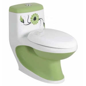 Inodoro de doble descarga de cerámica moderno, inodoro sanitario, trampa P para baño, silla montada en el suelo, operación automática al aire libre - Product Image 5