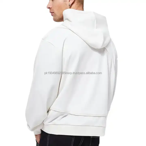 Sudadera con Capucha Personalizada de Alta Calidad, Diseño Personalizado, Corte y Confección, 100% Algodón, Sudadera con Capucha de Retazos, Sin Cordones, para Hombre - Product Image 2