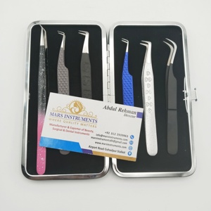 Pinzas de volumen para extensiones de pestañas, pinzas de pestañas de agarre de punta de fibra, pinzas de pestañas de visón de gran volumen para botas en forma de L - Product Image 4