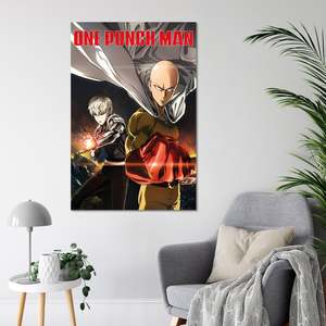 One Punch Man Anime <b>Poster</b> Eye-Catching Destruction Design - Product Image 4