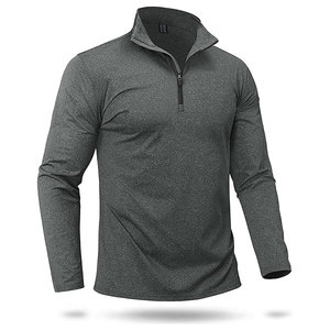 Sweat-shirts d'hiver unisexes de haute qualité à fermeture éclair sur le devant en polyester/coton polaire, style vintage lavé - Product Image 4