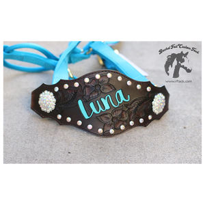Noseband personalizado Bronc floral con cabestro de nailon Premium para caballos Comprar productos para caballos - Product Image 4