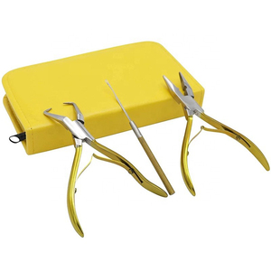 <b>Professional</b> Micro Ring Hair Extension & Beading Tool <b>Kit</b> Plier Set for <b>Makeup</b> Tools - Product Image 1