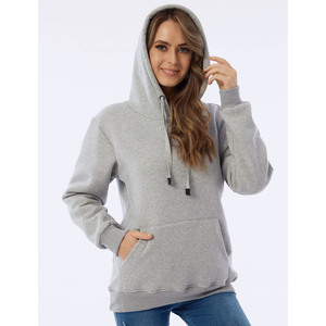 Haute qualité coeur imprimé poche kangourou goutte épaule goutte-épaule sweats à capuche pour femme sweat à manches longues surdimensionné sweats à capuche - Product Image 6