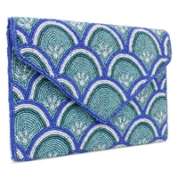 Nuevo Bolso de Mano y Bandolera con Cuentas para Mujer de Brazeal Studio, Diseño Geométrico Plegable, Cadena Personalizable, Cierre de Cremallera