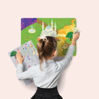 Eid Cadeau Islamique Masjid Autocollants Réutilisables Pour Enfants Musulmans Décor Islamique Étanche Motifs Colorés Jouets TAKVA Autocollants Réutilisables
