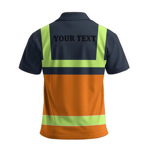Camisa de Trabajo de Alta Visibilidad Personalizada, Camisa de Seguridad Reflectante, Camisa Polo de Construcción, Ropa de Trabajo de Alta Visibilidad - Product Image 2